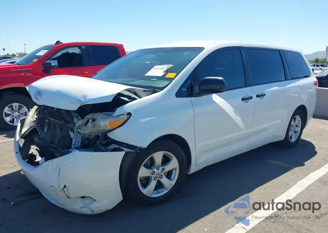 2013 Toyota Sienna L V6 7 Passenger from USA, damaged, VIN 5TDZK3DC4DS299440